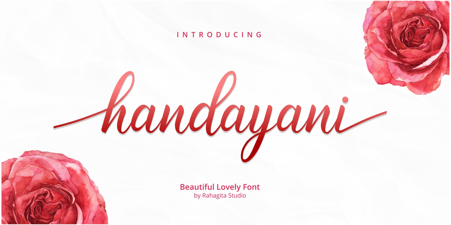 Handayani Font preview